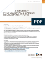 Graduate Student Professional & Career Development Fund: Background