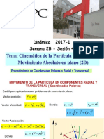 Semana 2B-2017-1 Cinematica de La Particula