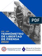 Informe - Termómetro de Libertad de Prensa 2022 - OFIP Enero - Abril 2022