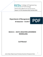 BA5211 - Data Ananlysis and Bussiness Modelling Lab Manual