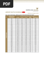 Airport Shuttle Schedule 131010