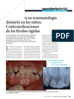 Ferulizacion en Traumatologia