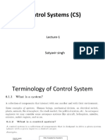 1 Lecture Block Diagram Representation of Control Systems