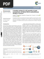 A Feasible Strategy For Self-Assembly of Gold Nanoparticles Via dithiol-PEG For Photothermal Therapy of Cancers