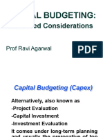 Capital Budgeting - Adv Issues