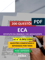 200 Questoes Do ECA Comentadas e Organizadas SOS Saber 1