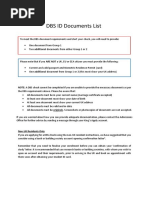 Dbs Id Documents List