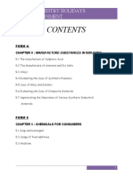 Chemistry Holidays Assignment: Form 4