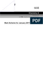  OCR F325 Chemistry Equilibria Energetics and Elements January 2011 Mark Scheme