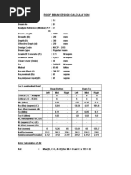 Roof Beam Design Calculation