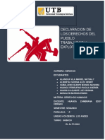 Declaracion de Los Derechos Del Pueblo Trabajador y Explotado