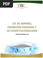 Ley de Amparo, Exhibición Personal y de Constitucionalidad