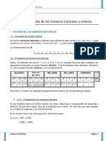 Tema 1estudio de Los Números Naturales Enteros