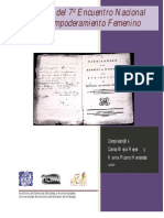 Memoria Del Séptimo Encuentro Nacional Sobre Empoderamiento Femenino - UAEH. Coompilador@s: Carlos Mejía Reyes y Karina Pizarro Hernández.