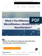 What's The Difference Between Micro, Ultra & Nano Filtration - Membracon