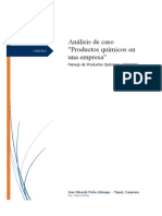 Análisis de Caso "Productos Químicos en Una Empresa"