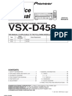 VSX-D458: Audio/Video Multi-Channel Receiver