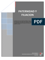 Paternidad y Filiación