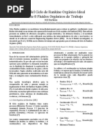 Análisis Del Ciclo de Rankine Orgánico Ideal Mediante 8 Fluidos Orgánicos de Trabajo