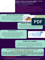 License Options, Option Term On License, Right of First Refusal, Scope of License, Exclusivity 2022 de Abril