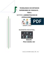 Prueba de Dominio Unida 4 Administración de Inventarios