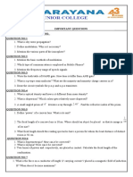 Ts Senior Inter Sub: Physics Important Questions I Very Short Questions: Question No:1