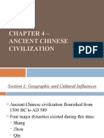 Chapter 4 - Ancient Chinese Civilization