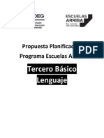 Propuesta Planificación 3° Básico Lenguaje - VF