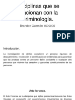 Disciplinas Que Se Relacionan Con La Criminología