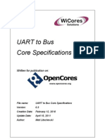 UART To Bus Core Specifications