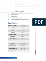 RAK 860-930MHz 5.8dbi Fiberglass Antenna Specification