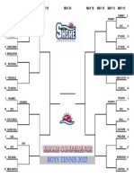 2022 Boys Tennis SCT Bracket