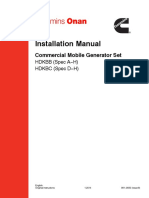 Installation Manual: Commercial Mobile Generator Set