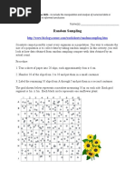 Random Sampling: Observable Facts Resulting in Informed Conclusions