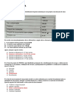 Compilado de Provas de Gerência de Projetos de Software - UNIP EAD