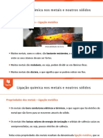 Ligação Química Nos Metais e Noutros Sólidos