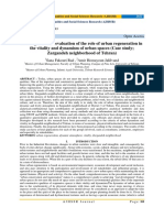 Investigation and Evaluation of The Role of Urban Regeneration in The Vitality and Dynamism of Urban Spaces (Case Study Zargandeh Neighborhood of Tehran)