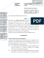 R. N. N.° 670-2019 JUNÍN de La Sala Penal Permanente. Principio de Pertinencia de La Prueba (Violación Sexual) - 11 Págs