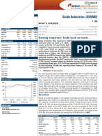 Exide Industries (EXIIND) : Earning Surprises! Exide Back On Track