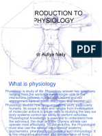 Introduction To Physiology: DR Aufiya Naily