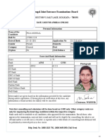 West Bengal Joint Entrance Examinations Board: Rank Card For Anm (R) & Gnm-2021