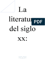 La Literatura Del Siglo XX