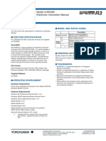 General Specifications: Model LHS5495 Electronic Instruction Manual