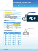 306-2 Piece Stainless Steel Ball Valve