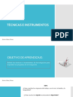 Tecnicas e Instrumentos de Investigación