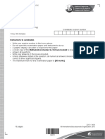 Mathematical Studies Paper 1 TZ1 SL