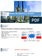 Sesion 14 Balance de Materia y Energía en Sistemas Transitorios