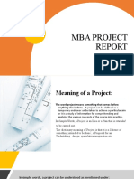 MBA Project Report Guideline