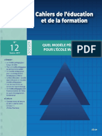 Cahiers de Le Ducation Et de La Formation N12 FR