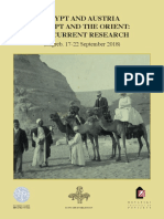 Egypt and Austria - Egypt and The Orient: The Current Research